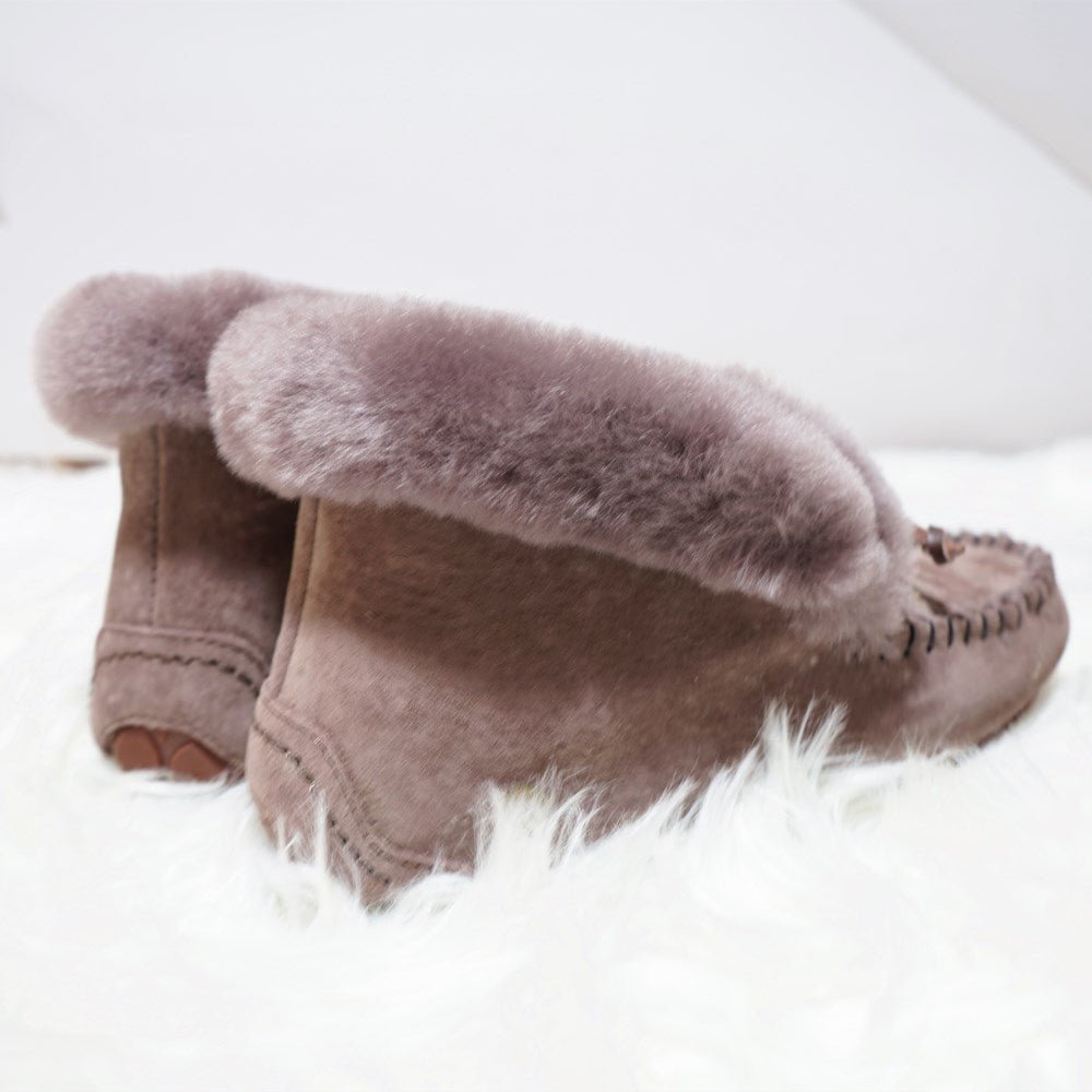 Amazing 100% Genuine Leather waterproof women flat shoes - comfortable winter warm natural fur snow shoes fashion non-slip (FS)(CD)(1U40)(1U38)(1U107)