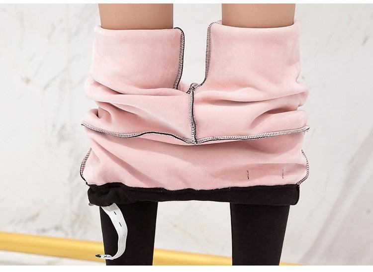 Winter Maternity Leggings - Thick Adjustable Waist Velvet Line Pregnant Women Pregnancy Clothes Pants Ropa Mujer Maternal (2Z7)(7Z2)(1U4)