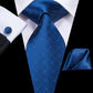 Floral Men's Ties 8.5cm - Colorful Silk Jacquard Luxury Hanky Cufflinks Set Ties (D17)(MA2)