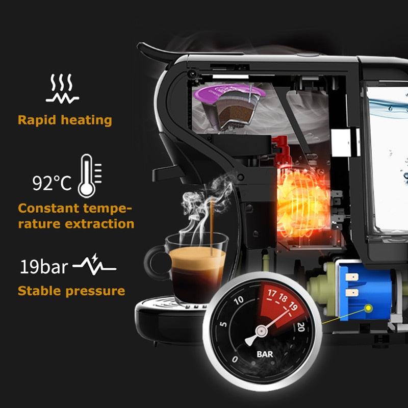 3 in 1 & 4 in 1 multiple capsule espresso coffee machine, pod coffee maker (H2)(1U59)(F59)