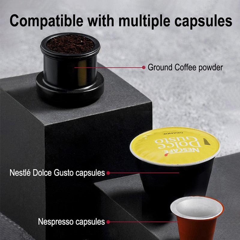 Portable Coffee Machine for Car - DC12V Expresso Maker - Coffee Powder (H2)(1U59)