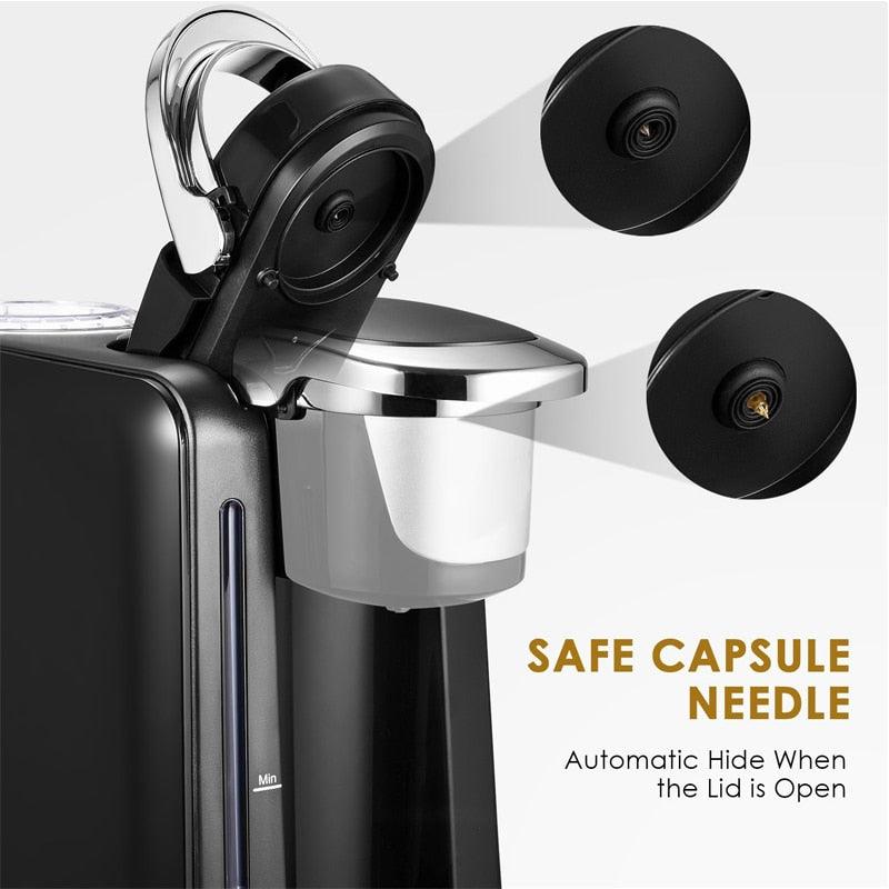 Filter Coffee Machine K-Cup brewer, Kcup Single Cup Coffee Maker Capsule Coffee Machine Automatic Coffee Maker (H2)(1U59)