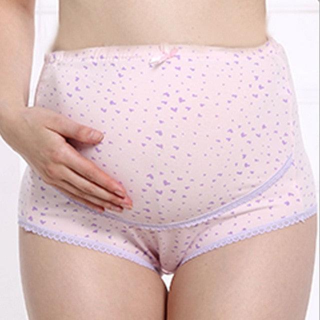 High Quality 9 Colors High Waist Solid Panties - Pregnant Belly Care - Maternity Intimate Pregnancy Underwear (D6)(5Z2)