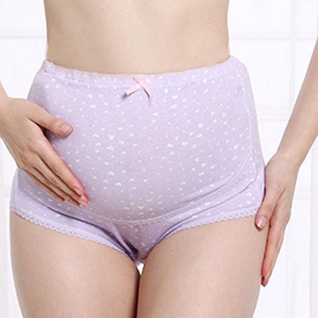 High Quality 9 Colors High Waist Solid Panties - Pregnant Belly Care - Maternity Intimate Pregnancy Underwear (D6)(5Z2)