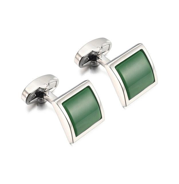 Trending Cufflinks For Mens -Glass Cuff Links Men Shirt Cuffs (MA4)