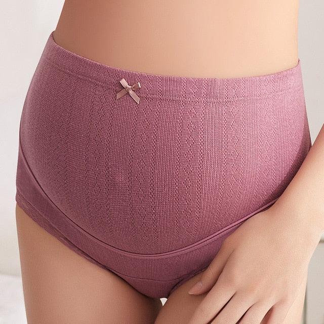 High Quality 3 Colors High Waist Solid Panties - Pregnant Belly Care - Maternity Intimate Pregnancy Underwear (5Z2)