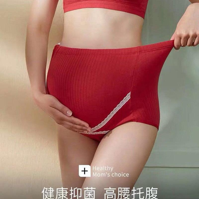 High Waist Maternity Underwear - Pregnant Cotton Breathable Belly Support Women Panties - Comfortable Maternity Panties (D6)(5Z2)(7Z2)