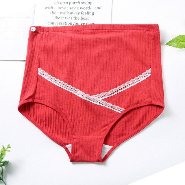 High Waist Maternity Underwear - Pregnant Cotton Breathable Belly Support Women Panties - Comfortable Maternity Panties (D6)(5Z2)(7Z2)