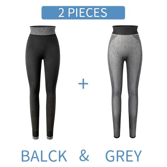 Beautiful High Waist Women Workout Leggings - Fitness Seamless Sports Gym Pants -Sexy Fashion Slim Pants (1U31)(1U24)