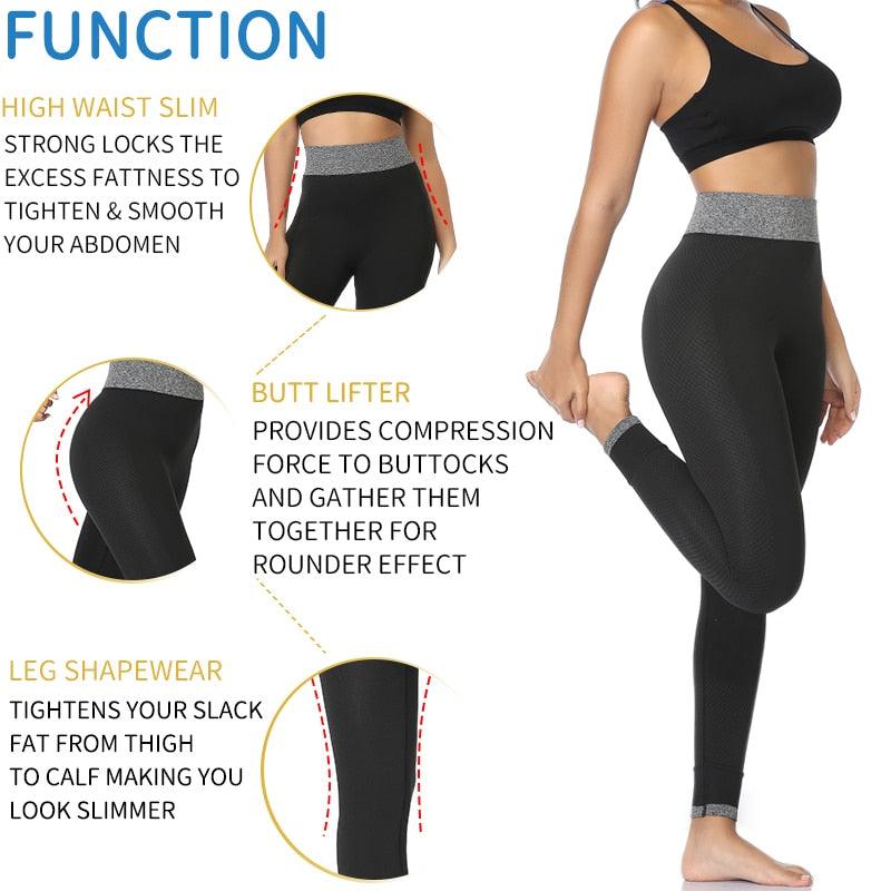 Beautiful High Waist Women Workout Leggings - Fitness Seamless Sports Gym Pants -Sexy Fashion Slim Pants (1U31)(1U24)