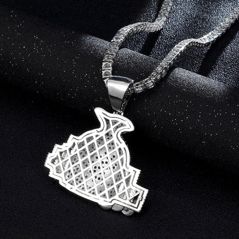 Great CZ Money Bag Cash Coins Iced Out Cubic Zircon Necklaces & Pendants (1U83)