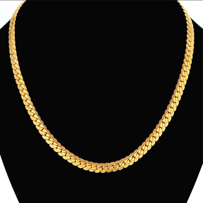 Hot Sale Bracelet/Necklace Set - Gold Color Men Jewelry, American Style Chain Sets (MJ4)
