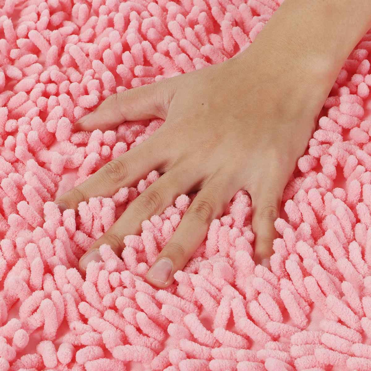 Home Nordic Bath Mat Non Slip Thicken Chenille Door Mat Bedroom Bathroom Carpet Rugs 60x90cm Kitchen Toilet Floor (RU4)(RU3)(1U68)