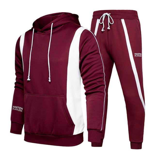 Men's Sets Hoodies+pants Two Pieces Sets - Casual Tracksuit - Sportswear Sweatshirt Jogger Suit Sports Suit (TM9)(F101)