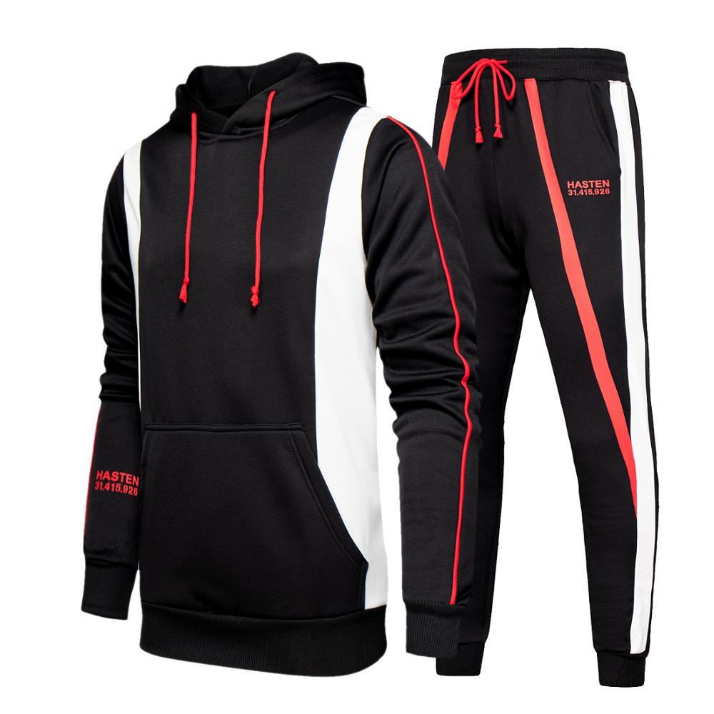 Men's Sets Hoodies+pants Two Pieces Sets - Casual Tracksuit - Sportswear Sweatshirt Jogger Suit Sports Suit (TM9)(F101)