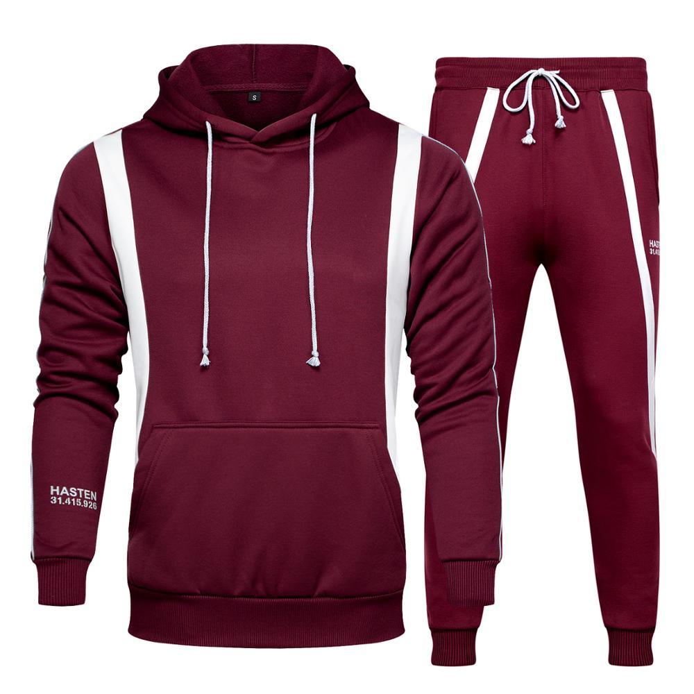 Men's Sets Hoodies+pants Two Pieces Sets - Casual Tracksuit - Sportswear Sweatshirt Jogger Suit Sports Suit (TM9)(F101)