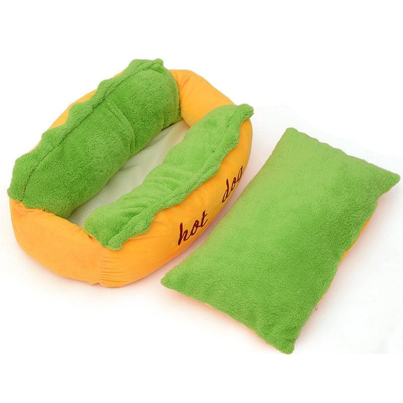 Hot Dog Bed Pet Cute Dog Beds - Small Dogs Warm Cat Sofa Cushion Soft Pet Sleeping Bag Pet Mat (4W3)(6W3)