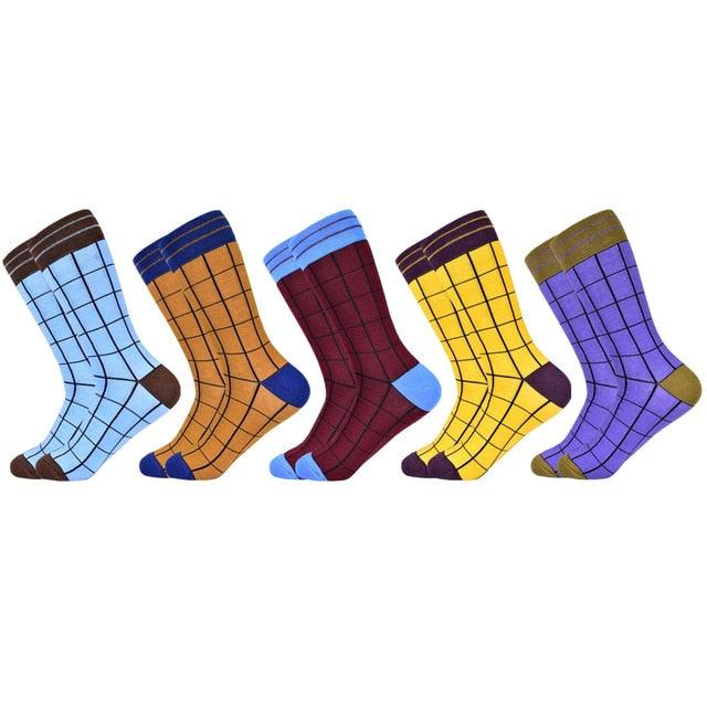 Men's Trending Socks - New Colorful Gifts Cotton Men's Socks - Geometric Lattice Classic (D9)(TG9)(TG8)(T6G)