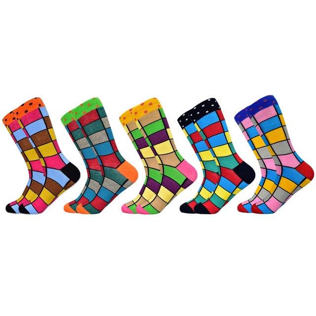 Men's Trending Socks - New Colorful Gifts Cotton Men's Socks - Geometric Lattice Classic (D9)(TG9)(TG8)(T6G)
