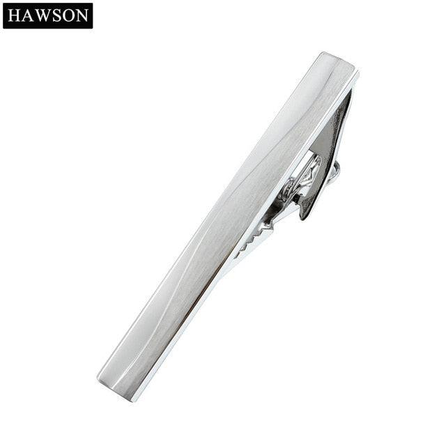 Hot Sales Men's Brushed Necktie Tie Clips Pin - Black Skinny Clasp Tie Bar (1U17)