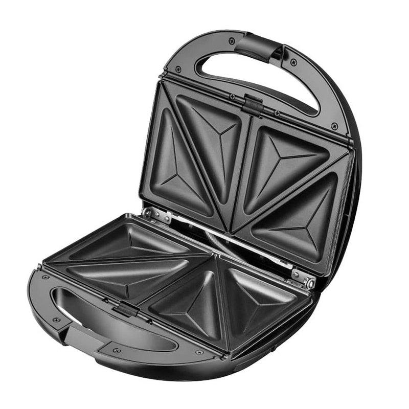 Household Multifunction Waffle maker - 5 in 1 Electric Sandwich maker Bubble Waffle machine Pancake/Donut/Panini maker Non-stick (2H1) (1U59)