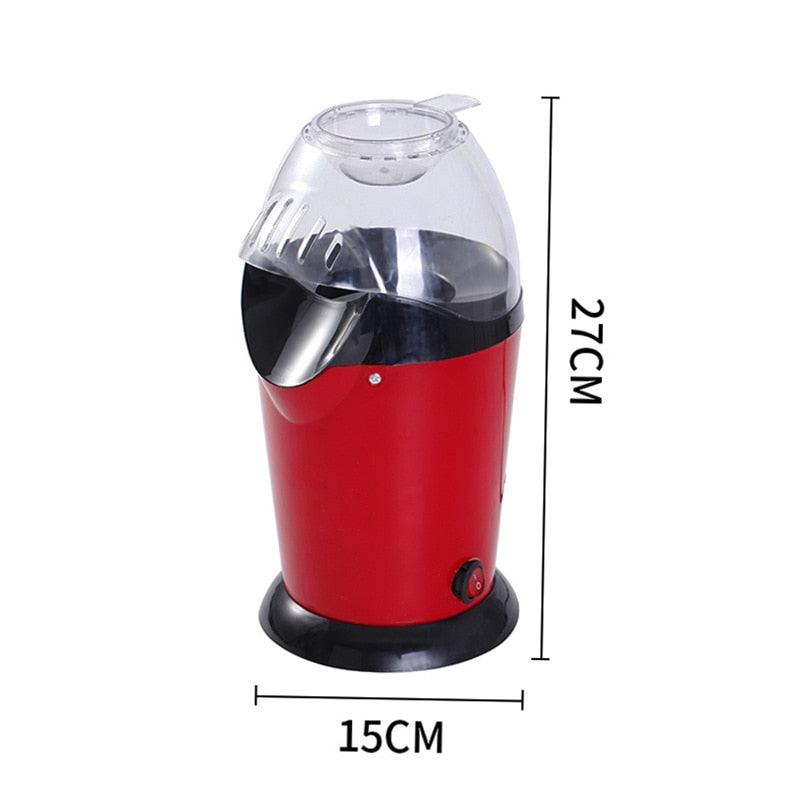 Household Popcorn Popper Maker Machine - Automatic Hot Air Popcorn Microwave with Measuring Cup To Portion Popping Corn Kernels (1H1)(F59)