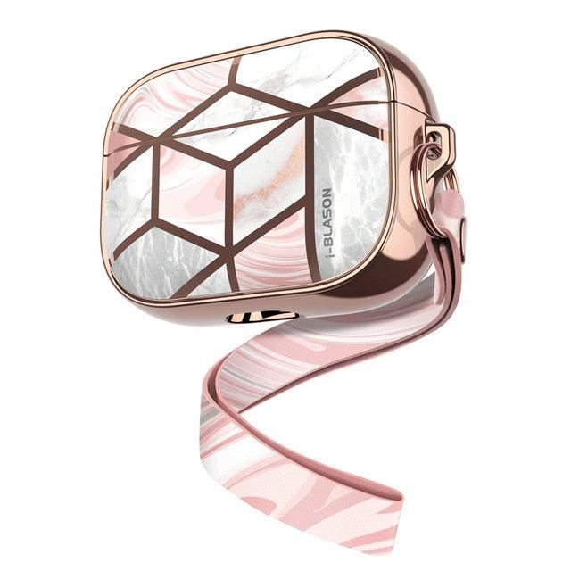 Cosmo Case Designed For AirPods Pro,360 Degree Protective Marble Case Cover Compatible with Apple AirPods Pro (2019) (RS8)(1U49)