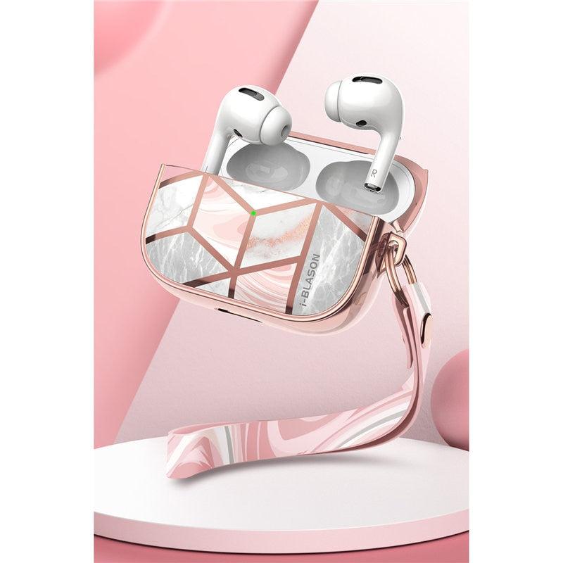 Cosmo Case Designed For AirPods Pro,360 Degree Protective Marble Case Cover Compatible with Apple AirPods Pro (2019) (RS8)(1U49)