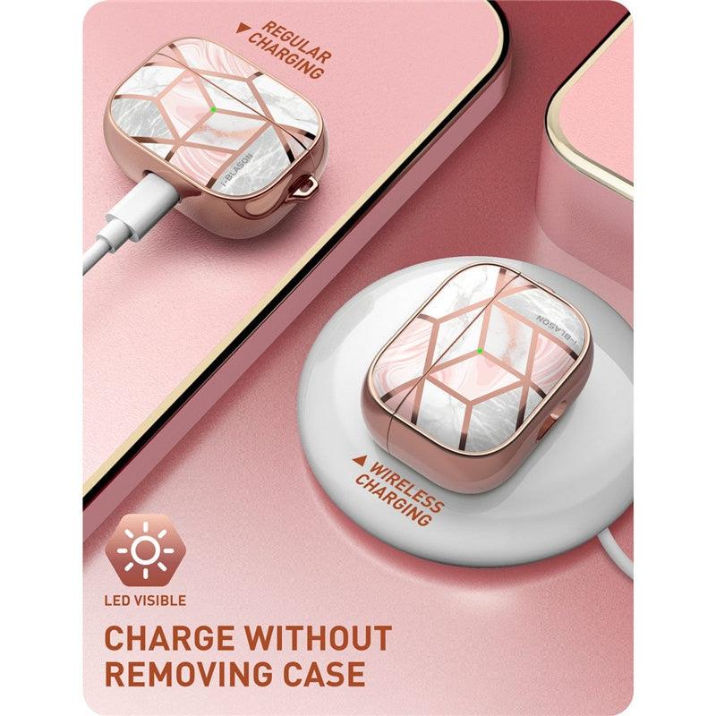 Cosmo Case Designed For AirPods Pro,360 Degree Protective Marble Case Cover Compatible with Apple AirPods Pro (2019) (RS8)(1U49)