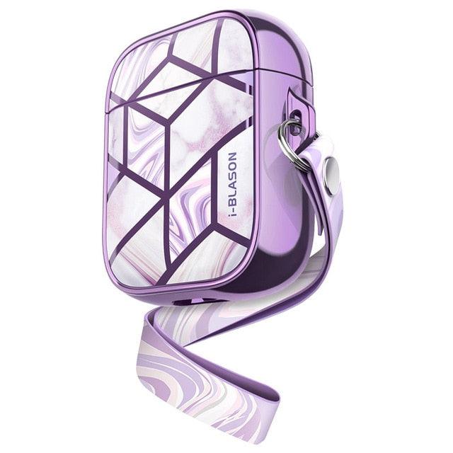 Great Cover Case Designed For AirPods, 360 Degree Protective Stylish Marble Case Cover Compatible with AirPods 1st/2nd (D49)(RS8)(1U49)