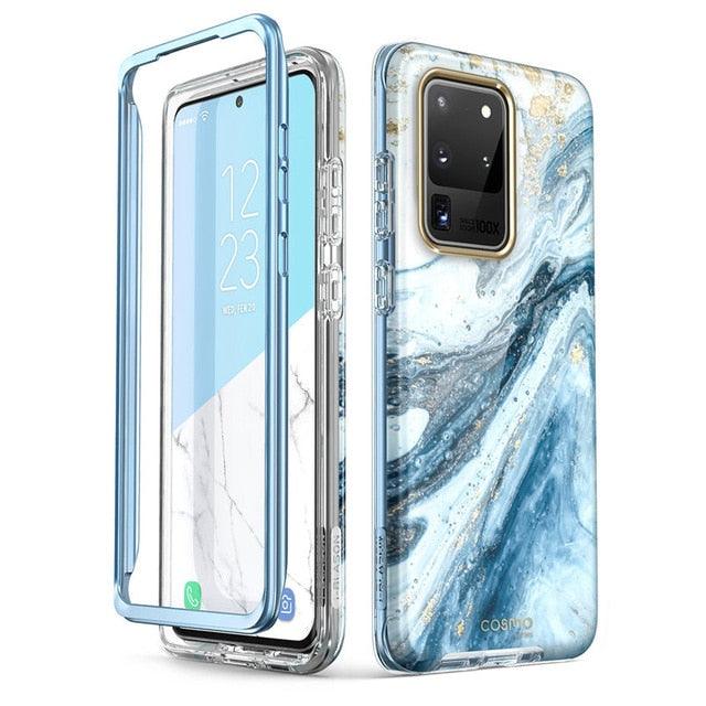 Samsung Galaxy S20 Ultra 5G Case Full-Body Glitter Marble Bumper Cover Case WITHOUT Built-in Screen Protector (RS6)(1U50)