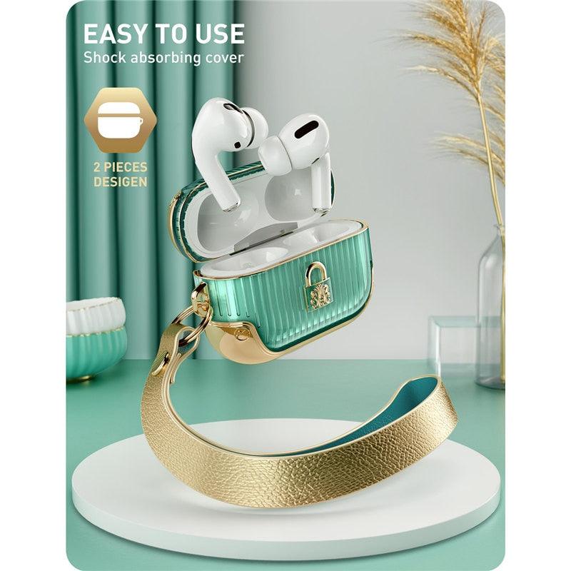 Great Duchess Series Cover For AirPods Pro Case, Full-Body Stylish Protective Case Cover Compatible with Apple AirPods Pro (RS8)(1U49)
