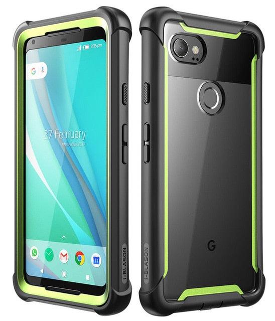 Google Pixel 2 XL Case Original Ares Series Full-Body Rugged Clear Bumper Case with Built-in Screen Protector (D50)(RS6)(1U50)