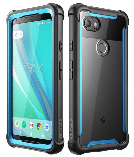 Google Pixel 2 XL Case Original Ares Series Full-Body Rugged Clear Bumper Case with Built-in Screen Protector (D50)(RS6)(1U50)