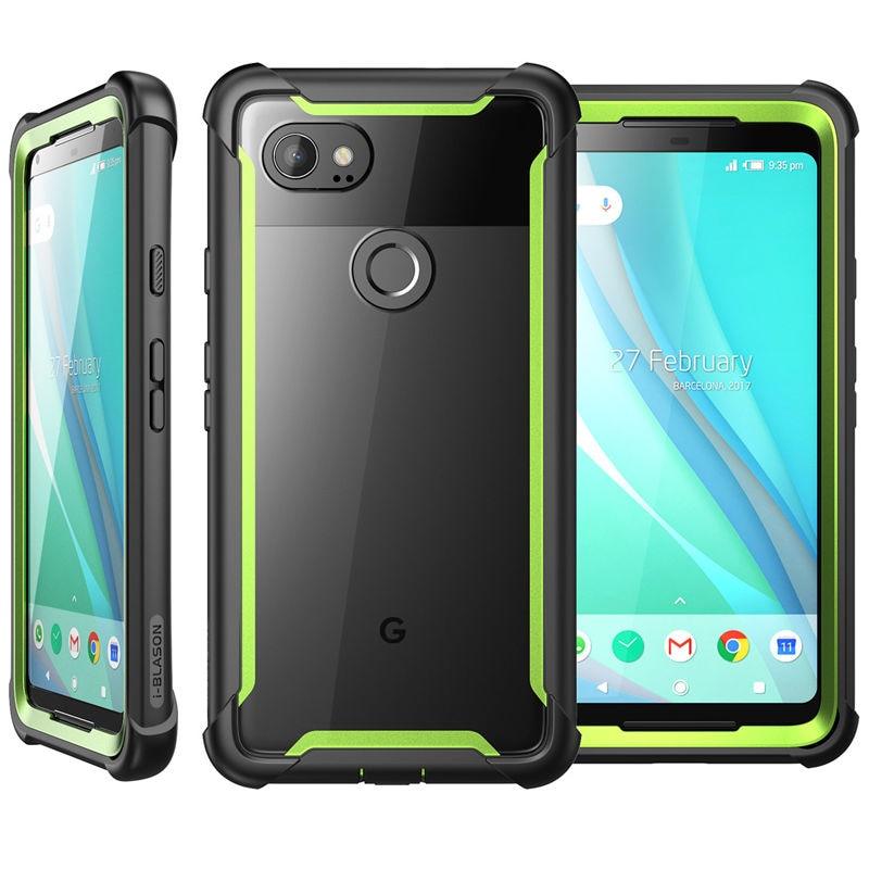 Google Pixel 2 XL Case Original Ares Series Full-Body Rugged Clear Bumper Case with Built-in Screen Protector (D50)(RS6)(1U50)