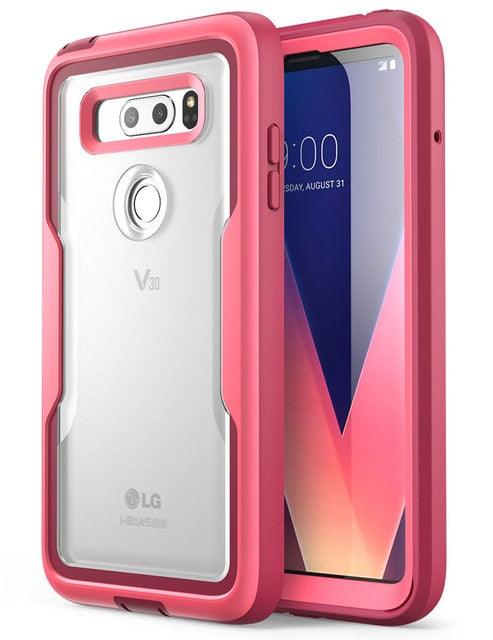 LG V30 Case Magma Full Body Shock Reduction Cover with Built-in Screen Protector For LG V30 / V30 Plus / V30S 2017 (RS6)(1U50)