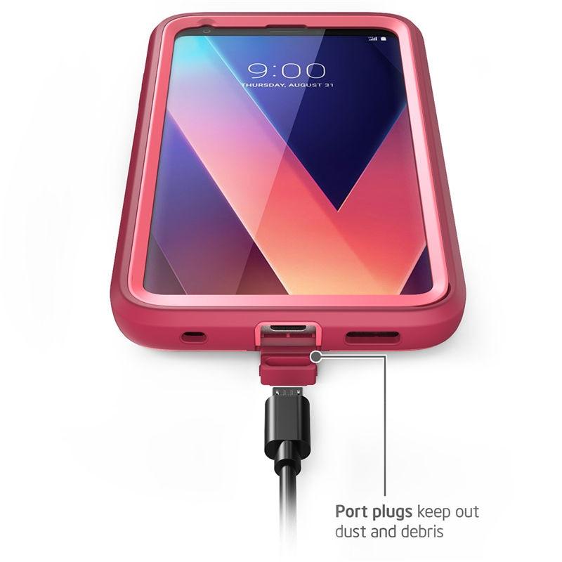 LG V30 Case Magma Full Body Shock Reduction Cover with Built-in Screen Protector For LG V30 / V30 Plus / V30S 2017 (RS6)(1U50)