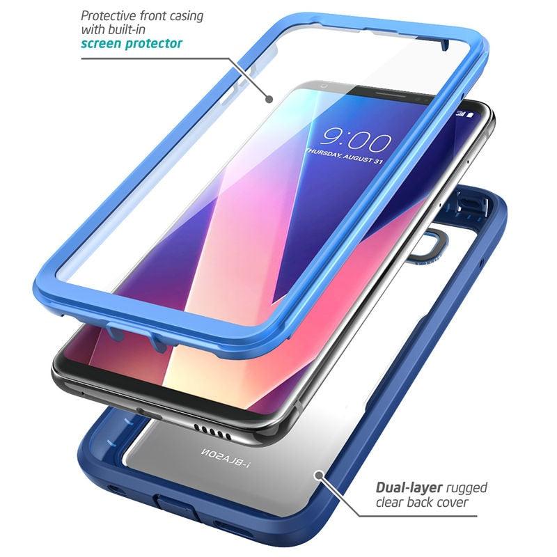 LG V30 Case Magma Full Body Shock Reduction Cover with Built-in Screen Protector For LG V30 / V30 Plus / V30S 2017 (RS6)(1U50)