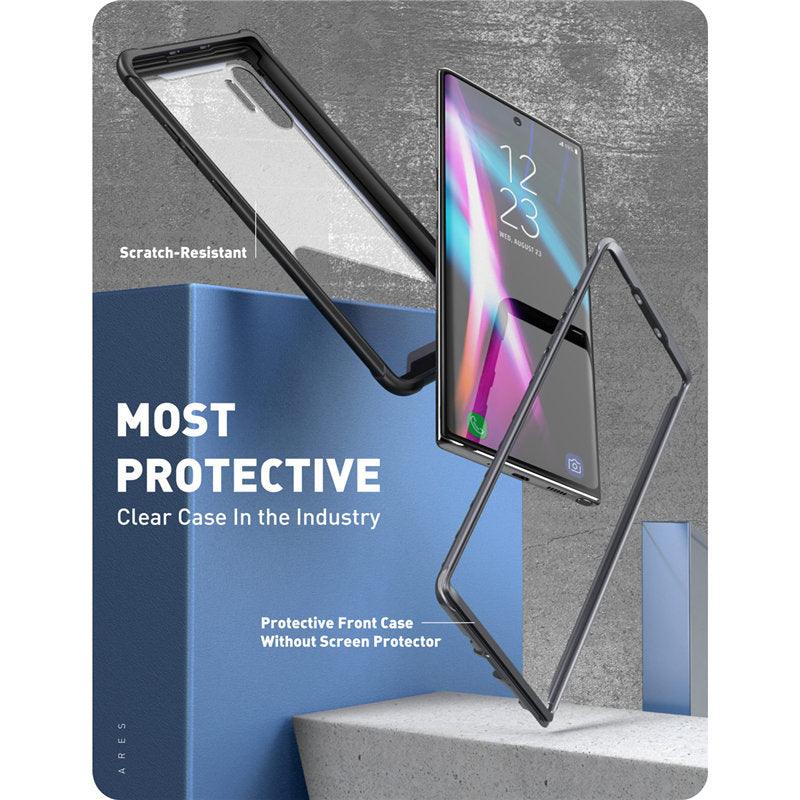 Samsung Galaxy Note 10 Case (2019) Ares Full-Body Rugged Clear Bumper Cover WITHOUT Built-in Screen Protector (RS6)(1U50)