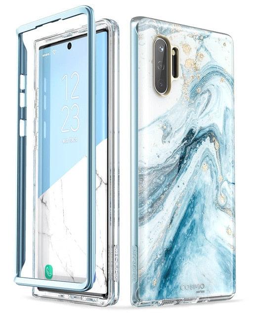 Samsung Galaxy Note 10 Case (2019 Release) Cosmo Full-Body Glitter Marble Cover WITHOUT Built-in Screen Protector (D50)(RS6)(1U50)