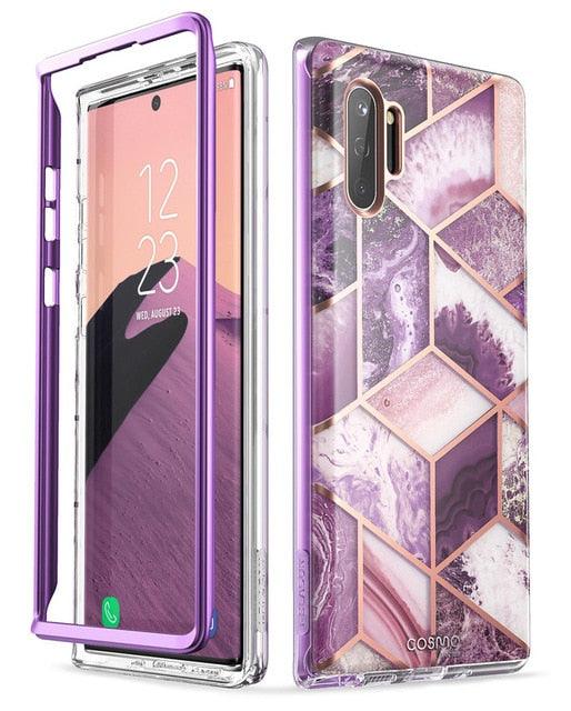Samsung Galaxy Note 10 Case (2019 Release) Cosmo Full-Body Glitter Marble Cover WITHOUT Built-in Screen Protector (D50)(RS6)(1U50)