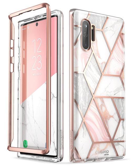 Samsung Galaxy Note 10 Case (2019 Release) Cosmo Full-Body Glitter Marble Cover WITHOUT Built-in Screen Protector (D50)(RS6)(1U50)