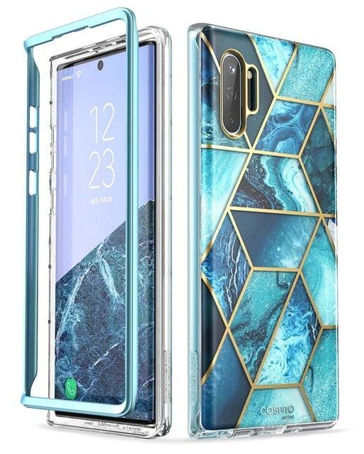 Samsung Galaxy Note 10 Case (2019 Release) Cosmo Full-Body Glitter Marble Cover WITHOUT Built-in Screen Protector (D50)(RS6)(1U50)