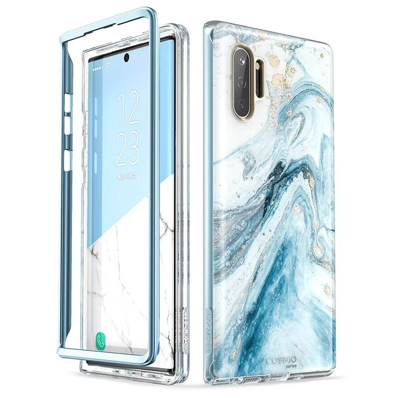 Samsung Galaxy Note 10 Case (2019 Release) Cosmo Full-Body Glitter Marble Cover WITHOUT Built-in Screen Protector (D50)(RS6)(1U50)