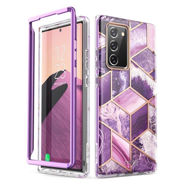Samsung Galaxy Note 20 Case 6.7 inch (2020) Cosmo Full-Body Glitter Marble Cover WITHOUT Built-in Screen Protector (RS6)(1U50)