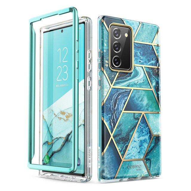 Samsung Galaxy Note 20 Case 6.7 inch (2020) Cosmo Full-Body Glitter Marble Cover WITHOUT Built-in Screen Protector (RS6)(1U50)