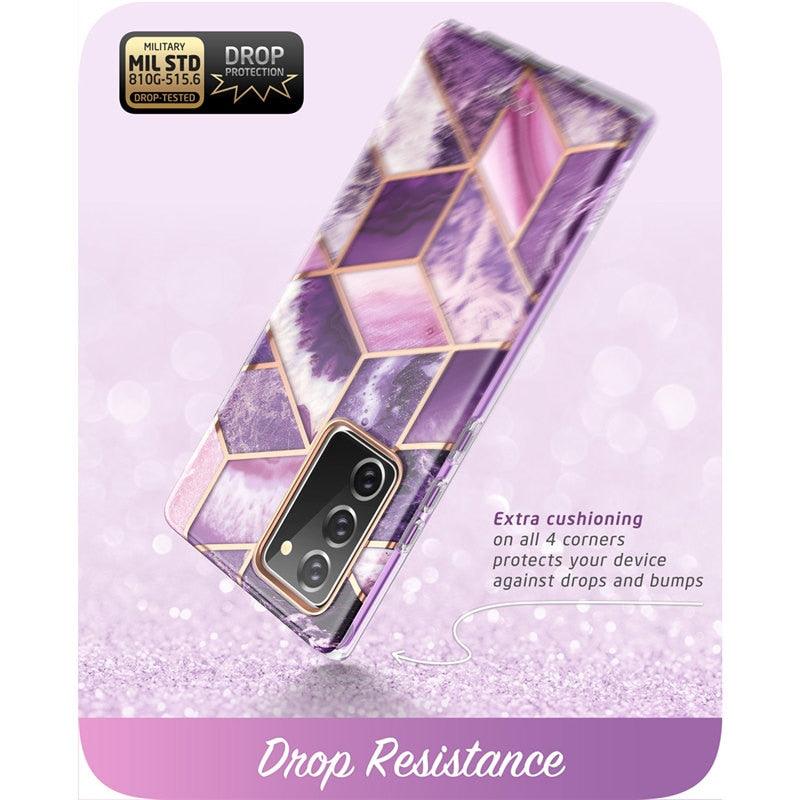 Samsung Galaxy Note 20 Case 6.7 inch (2020) Cosmo Full-Body Glitter Marble Cover WITHOUT Built-in Screen Protector (RS6)(1U50)