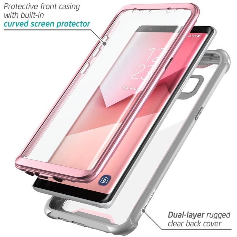Samsung Galaxy Note 8 Case Original Ares Series Full-Body Rugged Clear Bumper Case with Built-in Screen Protector (RS6)(1U50)
