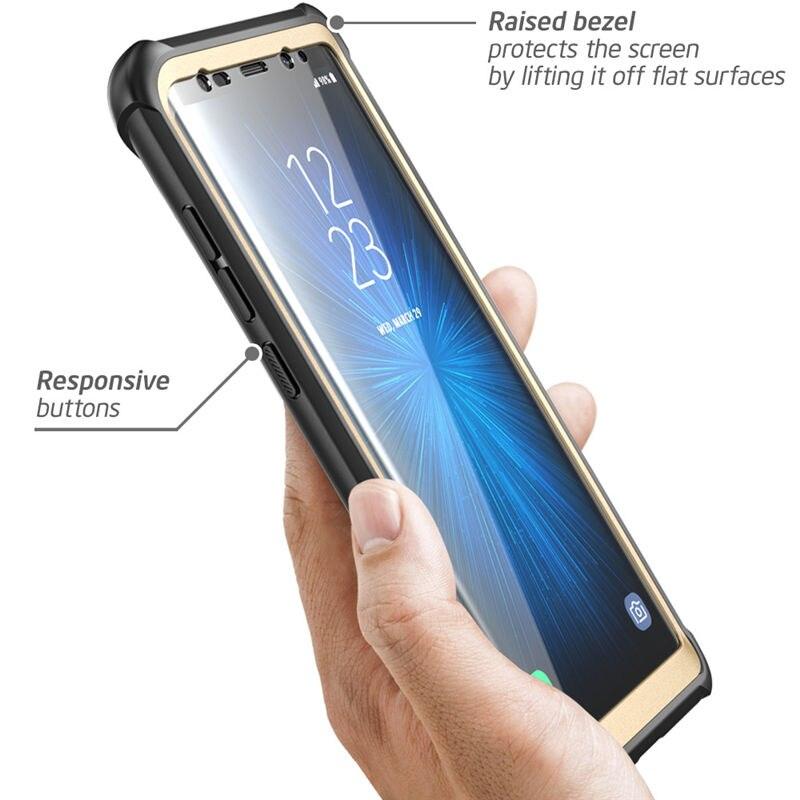 Samsung Galaxy Note 8 Case Original Ares Series Full-Body Rugged Clear Bumper Case with Built-in Screen Protector (RS6)(1U50)