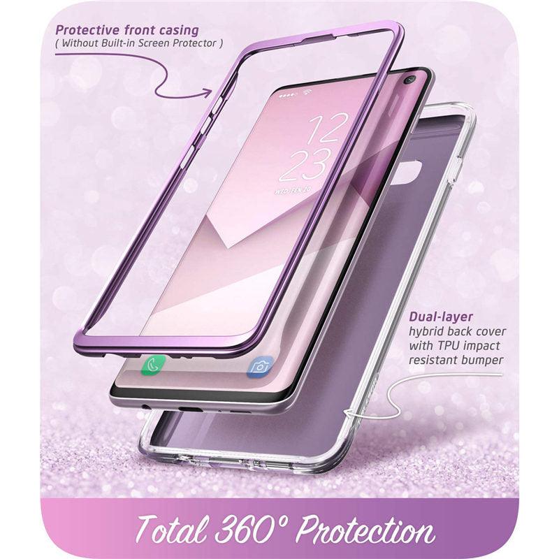 Samsung Galaxy S10 Case 6.1 inch Cosmo Full-Body Glitter Marble Bumper Cover Case WITHOUT Built-in Screen Protector (RS6)(1U50)